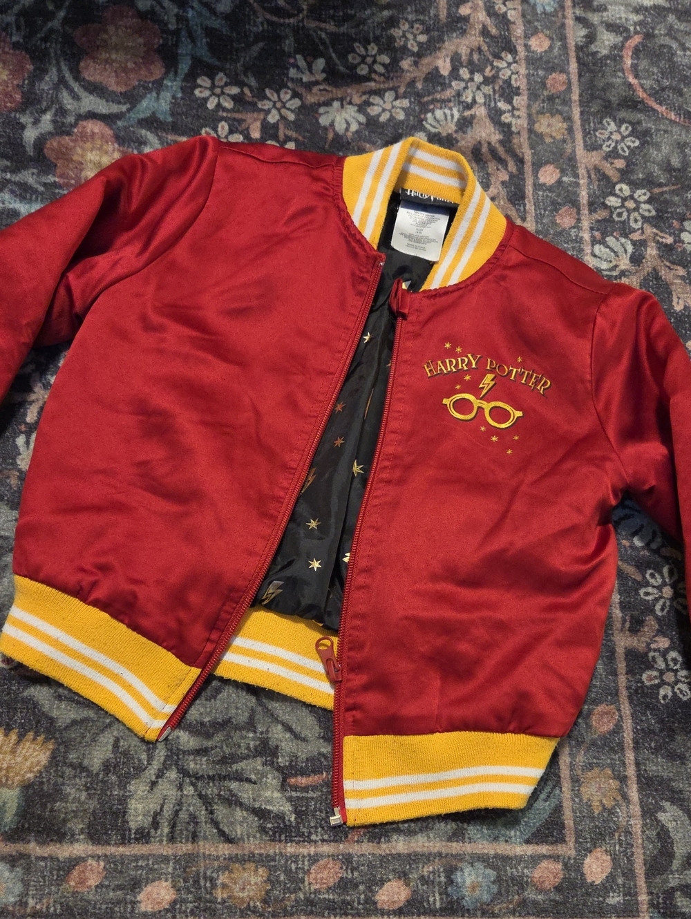 Warner Bros. Harry Potter Kids Red Jacket with Yellow Trim